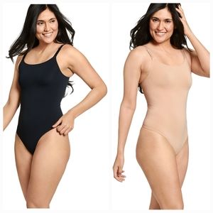 Jockey® Essentials Women's Smoothing Thong Back Bodysuit Seamfree Shapewear XXL